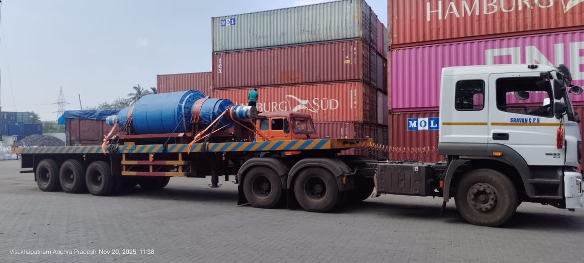 NOVALOG out-of-gauge cargo transshipped through an Indian container port as Gulf traffic reroutes